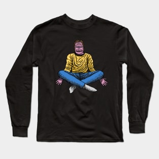 Floating Pink Man Long Sleeve T-Shirt